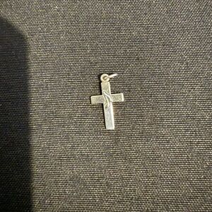 James Avery Cross and Note Pendant